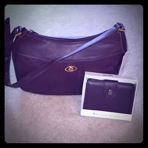 NWT Etienne Aigner Plum Purse & Matching Wallet
